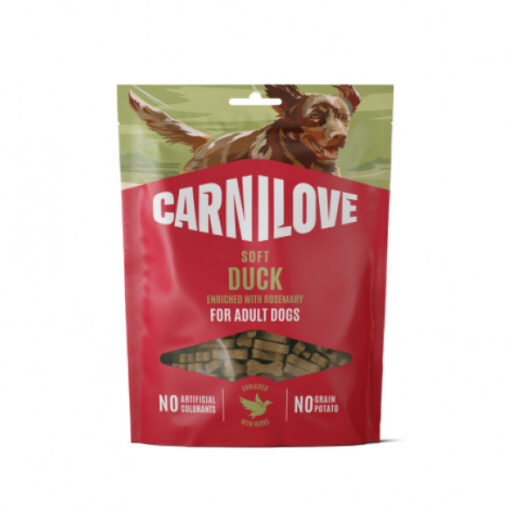 CARNILOVE Soft Snack Duck enriched with Rosemary skanėstai šunims 200 g
