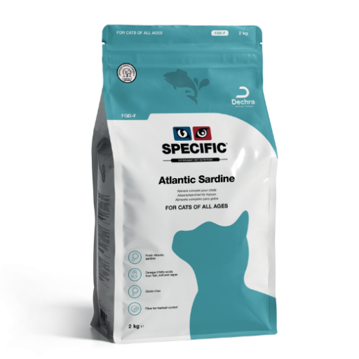 SPECIFIC FQD-F kasdieninis ėdalas sveikoms katėms su Atlanto sardinėmis 2 kg