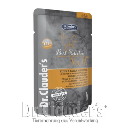 Dr.Clauder's Best Selection su vištiena fazanais ir abrikosais 85g