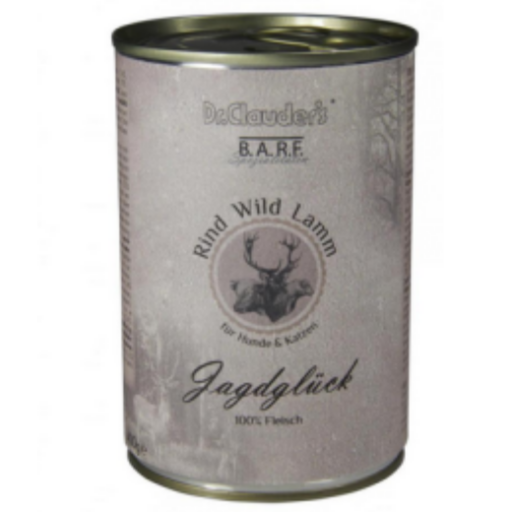 DR. CLAUDER'S BARF 100% mėsos konservai šunims ir katėms su jautiena, žvėriena ir ėriena