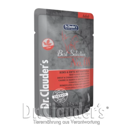Dr.Clauder's Best Selection No8 šlapias maistas su jautiena, antiena ir bulvėmis 85g