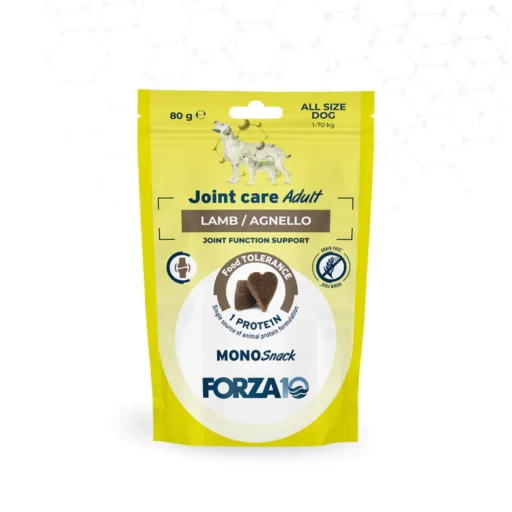FORZA10 MonoSnack Joint Adult skanėstai šunims su ėriena 80g