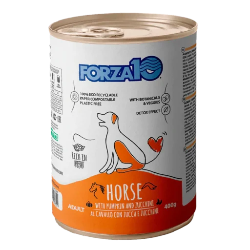 FORZA10 Maintenance Adult konservai šunims su arkliena, moliūgais ir cukinijomis