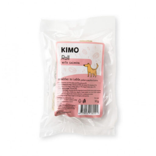 Kimo Roll with Salmon skanėstas – kaulas šunims su lašiša 90g