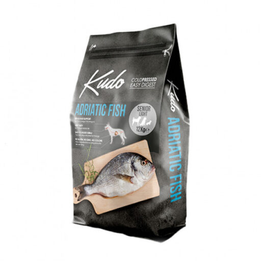 Kudo Adriatic Fish Senior Light sausas pašaras vyresniems šunims