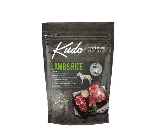 Kudo Lamb&Rice Mini Adult sausas pašaras suaugusiems šunims 3 kg