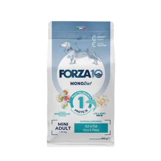 FORZA10 Monodiet Mini Adult šunims su žuvimi 1,5kg
