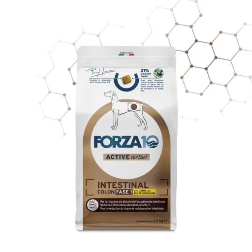 FORZA10 VetDiet INTESTINAL COLON Fase 1 All Breed šunims su ėriena ir sorgais 1,5kg