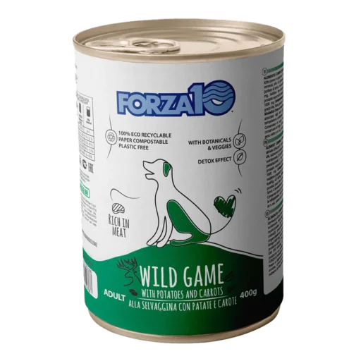 FORZA10 Maintenance Adult konservai šunims su žvėriena, bulvėmis ir morkomis