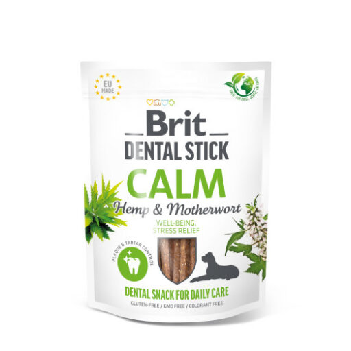 Brit Dental Stick skanėstas Calm Hemp&Motherwort 7 vnt. 251g