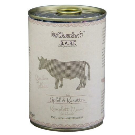 DR. CLAUDER'S BARF mėsos ir daržovių konservai šunims su jautiena