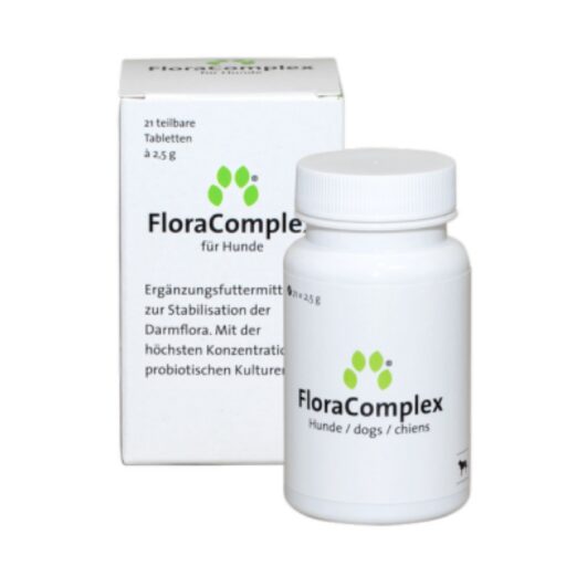 FLORA COMPLEX, pašaro papildas virškinimui ir imunitetui, šunims 21tab.