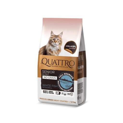 Quattro Collagen Senior & Diet White Fish