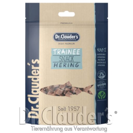 Dr. Clauder’s Trainee Snack, silkės skanėstai kubeliais šunims ir katėms 80g