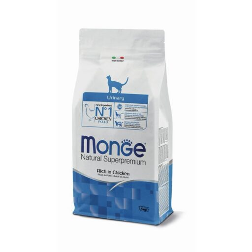 Monge Urinary Adult Urinary super premium sausas pašaras katėms su vištiena1,5kg