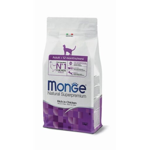 Monge Daily Line super premium pašaras suaugusioms katėms su vištiena