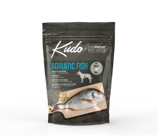Kudo Adriatic Fish Mini Adult sausas pašaras suaugusiems šunims 3 kg