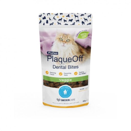 PlaqueOff Dental Bites – skanėstai burnos higienai katėms 60g