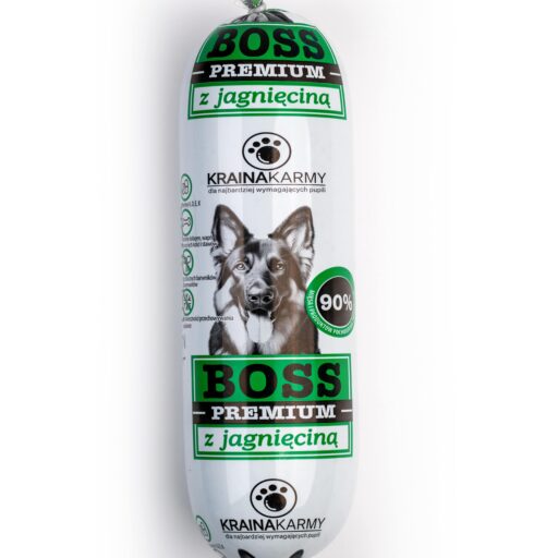 Boss Premium konservuotas pašaras Lamb dešra 1000g
