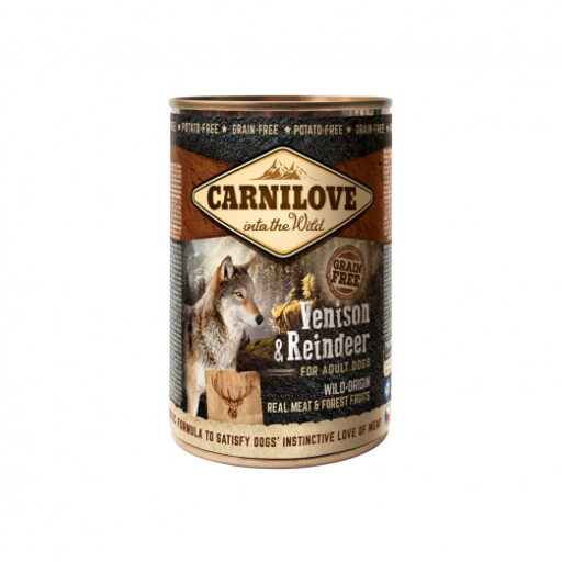Carnilove konservuotas pašaras šunims Wild Meat Venison&Reindeer 400 g