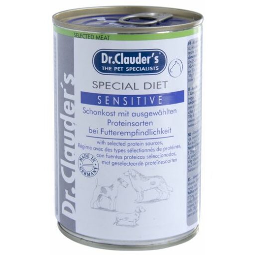 DR. CLAUDER'S Special Diet Sensitive specializuotas drėgnas maistas jautriems ir alergiškiems šunims 400g