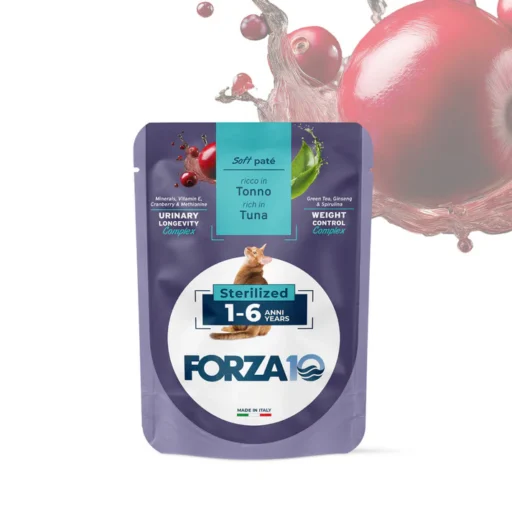 FORZA10 Maintenance Adult konservai sterilizuotoms katėms 1-6 metų su tunu