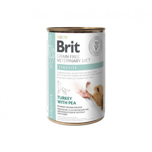 Brit GF Veterinary Diets konservuotas pašaras šunims Struvite 400 g