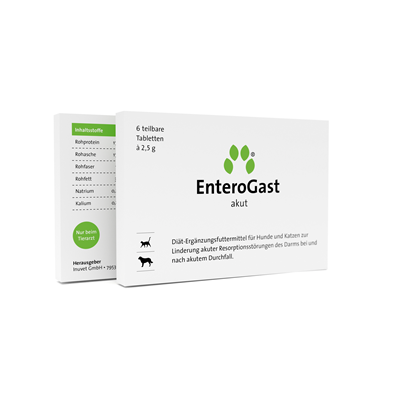 ENTEROGAST, pašaro papildas nuo viduriavimo, šunims ir katėms 6 tab.