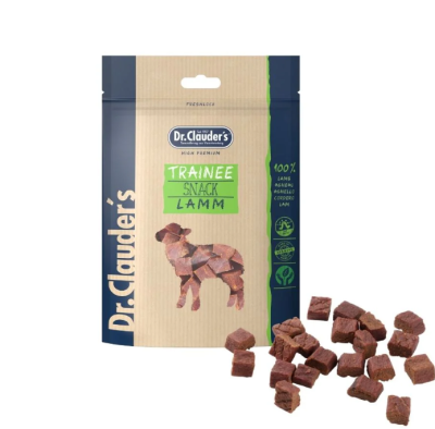 DR. CLAUDER’S TRAINEE SNACK, ėrienos skanėstai kubeliais šunims ir katėms