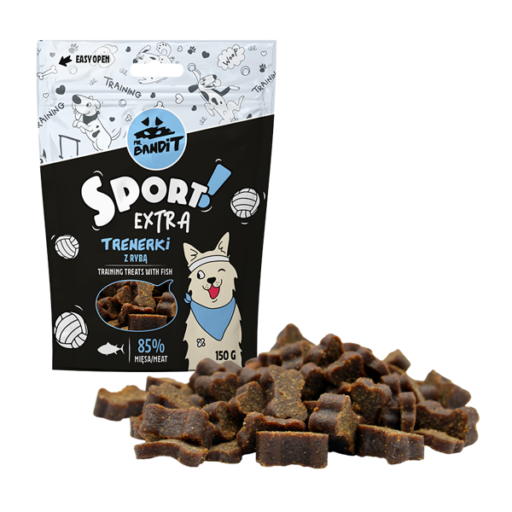 Mr. Bandit SPORT EXTRA treniruočių skanėstai su žuvimi 150g