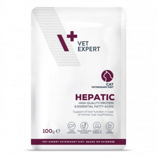 VetExpert Veterinary Diet Hepatic cat 12x100g pouch