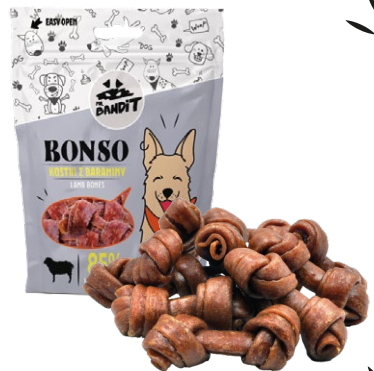 Mr. Bandit BONSO ėrienos kauliukai 500g