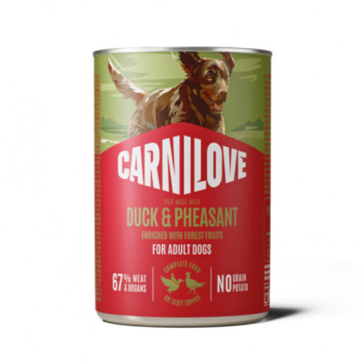CARNILOVE Paté Made with Duck & Pheasant konservuotas pašaras šunims 400g