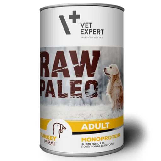 „VetExpert” Raw Paleo Adult Dog Turkey