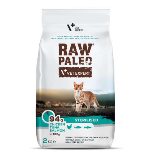 Raw Paleo Cat Sterilised Ckn&Tuna&Salmon