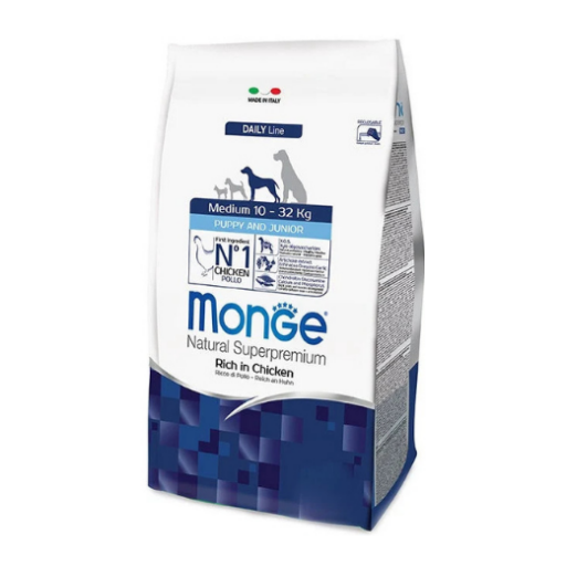 Monge medium puppy sausas pašaras (vištiena)