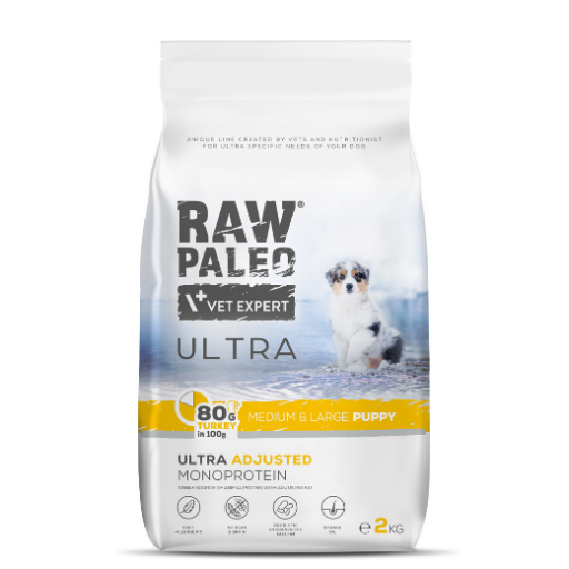 Raw Paleo Ultra Puppy Medium&Large Turkey