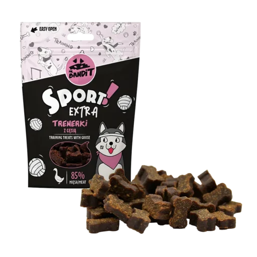 Mr. Bandit SPORT EXTRA treniruočių skanėstai su žąsiena 150g