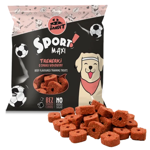 Mr. Bandit SPORT MAXI treniruočių skanėstai, jautienos skonis 500g