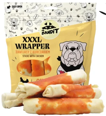 Mr. Bandit WRAPPER XXXL lazdelės su vištiena 500 g