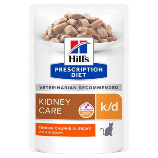 Hill's PD Feline k/d Chicken (inkstų ligoms su vištiena) 12x85 g