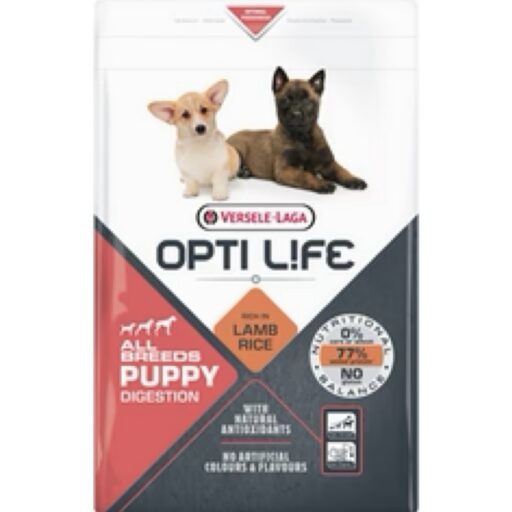 Opti Life Puppy Digestion su ėriena ir ryžiais