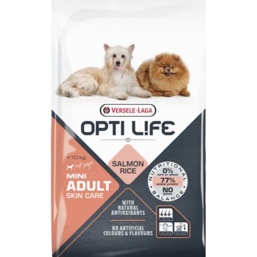 Opti Life Adult Skin Care MINI su lašiša ir ryžiais