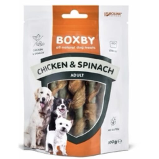 Boxby Chicken & Spinach Sticks 100g