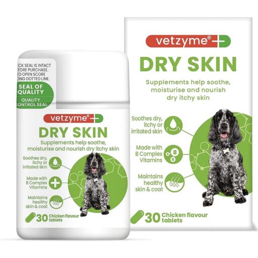 Vetzyme "Dry Skin" -Papildas Esant Sausai Odai (30tabl.)