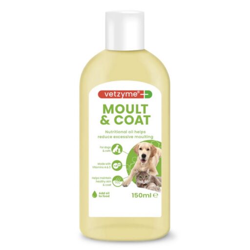 Vetzyme Moult coat-šėrimuisi ir kailiui 150 ml