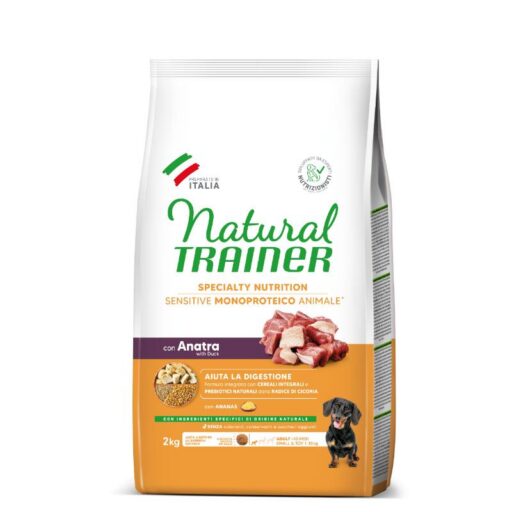 Natural Trainer ADULT DOG SENSITIVE NO GLUTEN MINI DUCK (antiena) 2kg