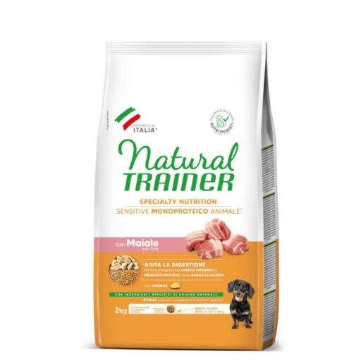 Natural Trainer ADULT DOG SENSITIVE NO GLUTEN MINI PORK (kiauliena)