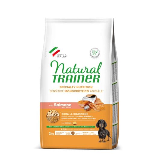 Natural Trainer DOG SENSITIVE NO GLUTEN MATURITY MINI (lašiša) 2kg