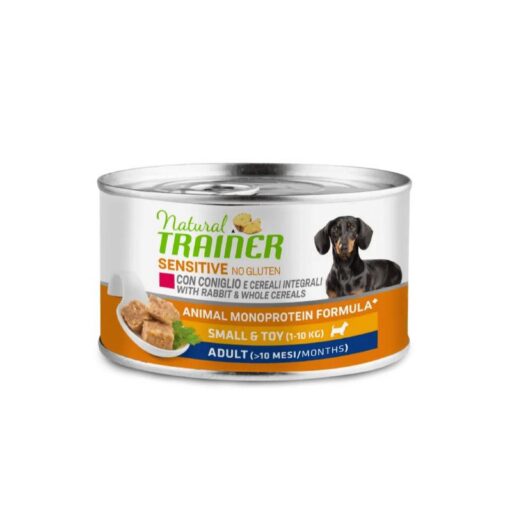 Natural Trainer Sensitive No Gluten MINI Rabbit konservas su triušiena 150g